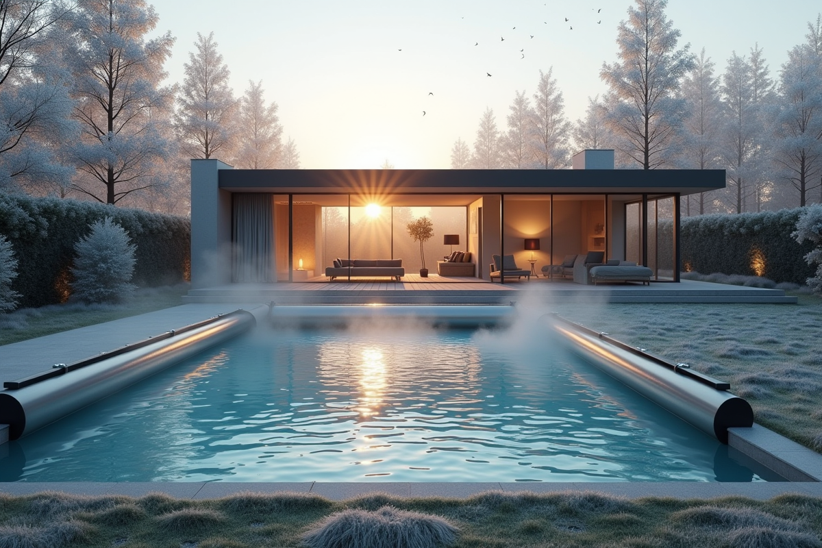 hiver piscine